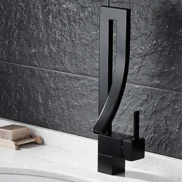 Brass Basin Faucet Luxury Bathroom Faucet Sink Mixer Tap Deck Mounted Faucet Hot And Cold Black/Gold/Chrome/Nickel Mixer Tap