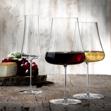 Flawless Volcanic Crystal Red And White Universal Wine Glass