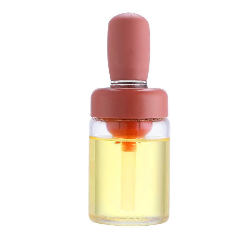 Glass Silicone Oil Bottle With Brush