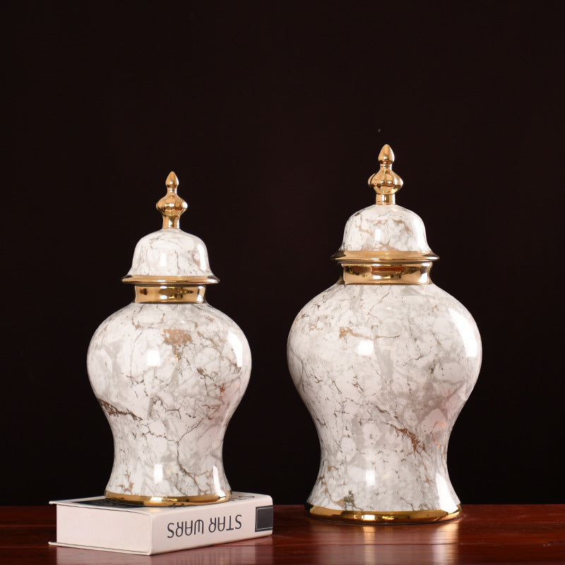 Home Ceramic Ornament Light Luxury Marble