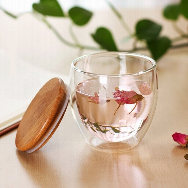 Transparent Creative Egg-Shaped Glass Cup