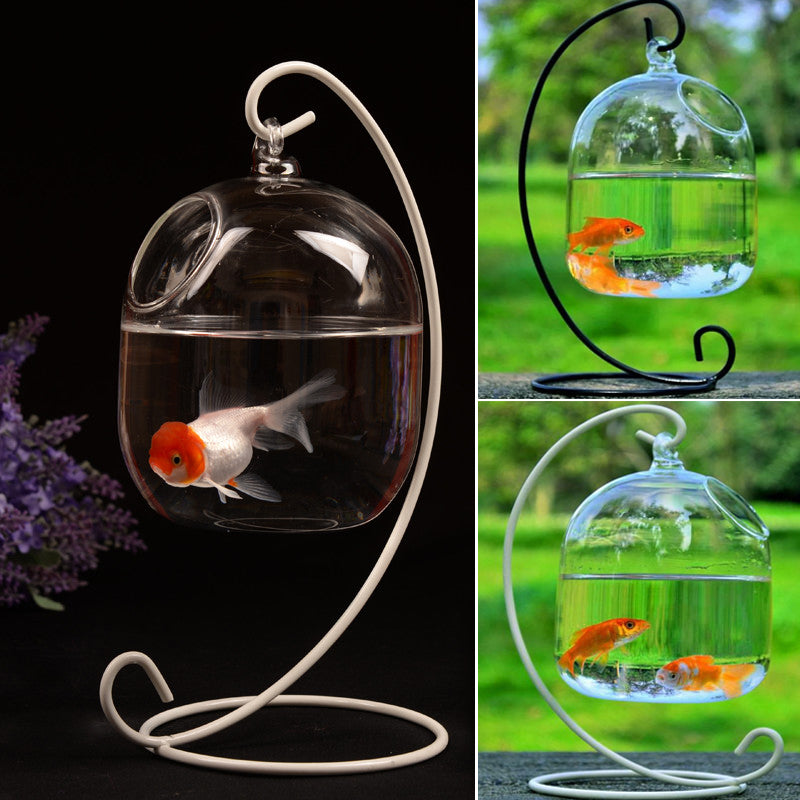 Transparent glass handmade fish tank