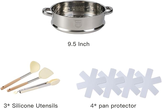 16PCS Pots and Pans Set Non Stick Cookware Set Nonstick with Cooking Set