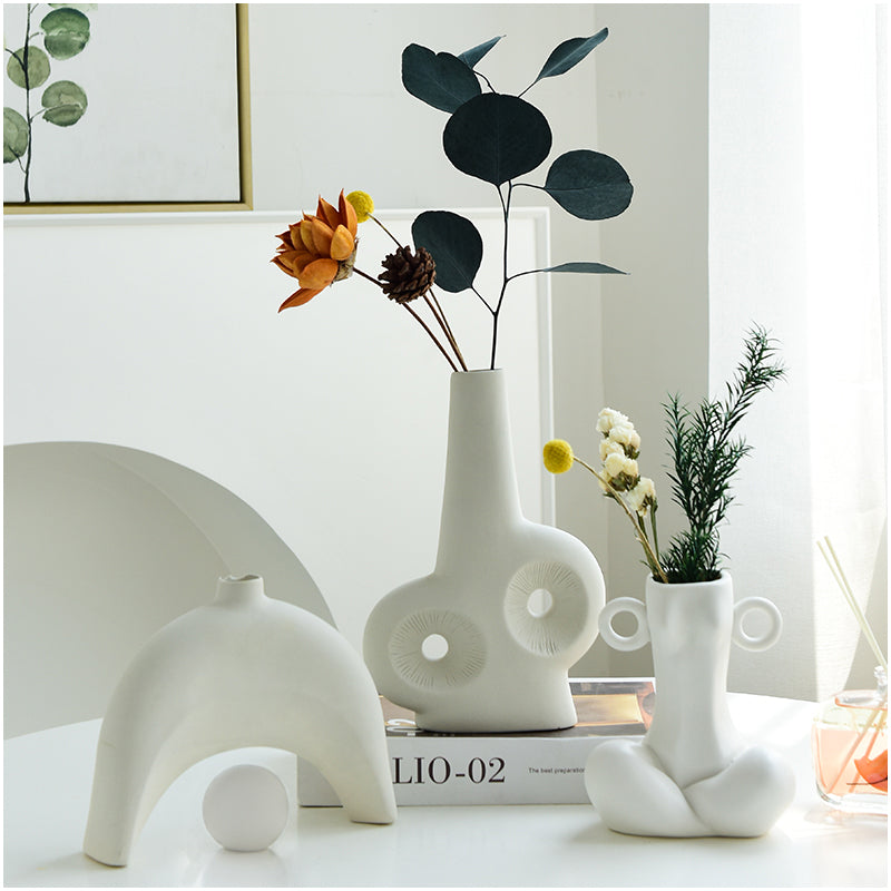 Light Luxury Art Style Ceramic Vase Ornaments