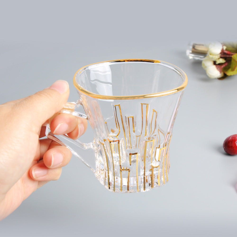 Fashionable Transparent Exquisite Crystal Glass Cup