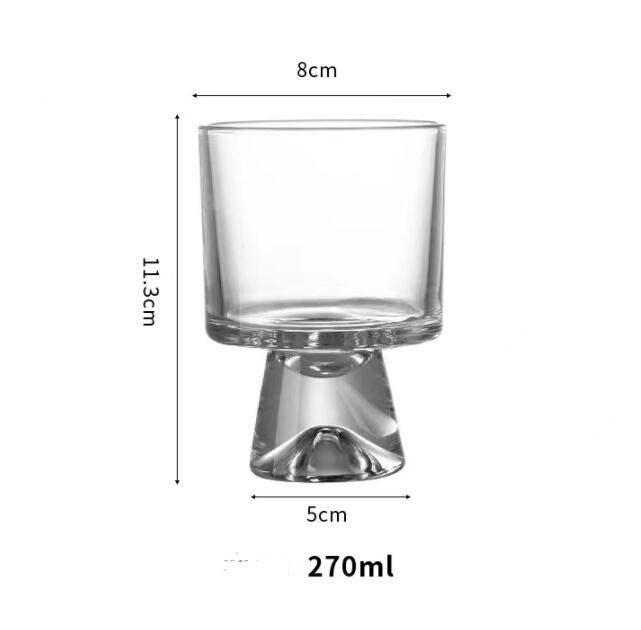 New Classical Transparent Conical Cocktail Brandy Cup